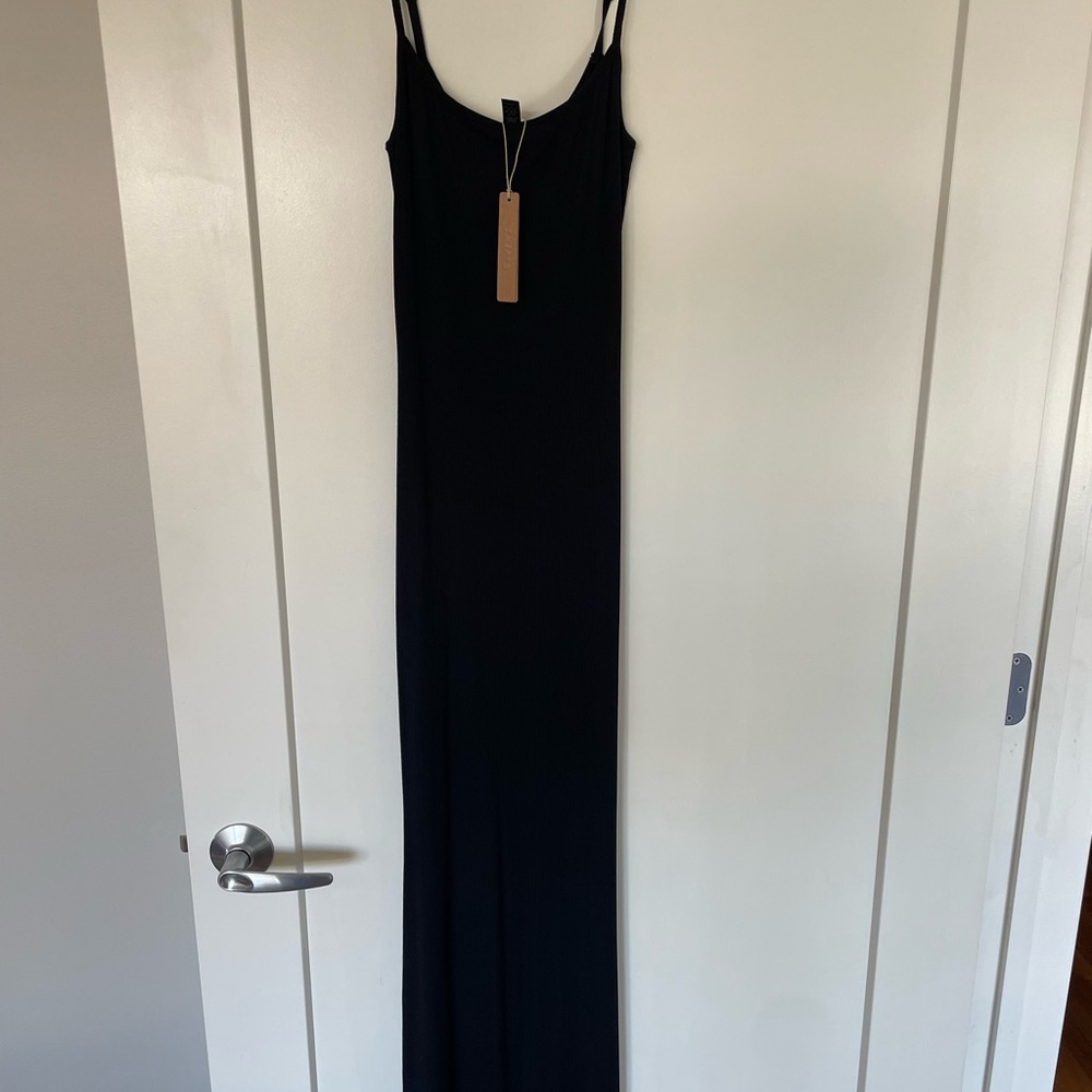NEW! SKIMS Black Maxi Dress